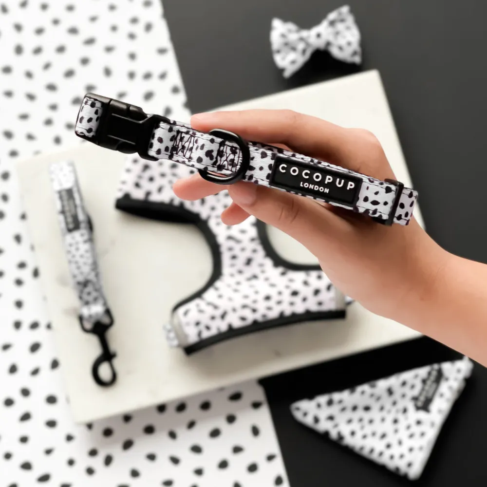 Cocopup Puppy Leads & Collars | Puppy Lead & Collar Sets-Monochrome Spots Puppy Lead & Collar Set