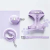 Cocopup Nakd D-Ring Harnesses | Nakd D-Ring Harness Bundles-NAKD Adjustable Neck Harness, Lead, Collar & Poop Bag Holder Bundle - Parma Violets