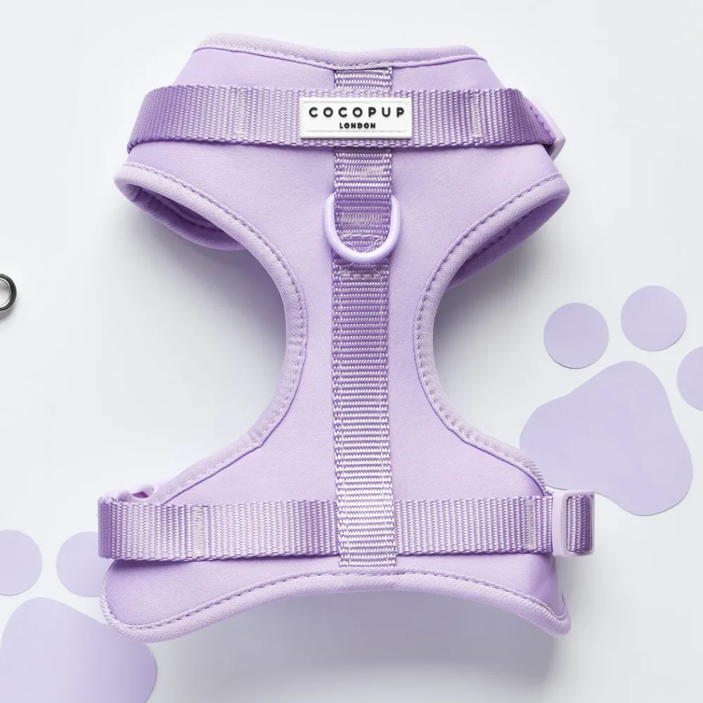 Cocopup Adjustable Neck Harnesses | Nakd D-Ring Harnesses-NAKD Adjustable Neck Harness - Parma Violets
