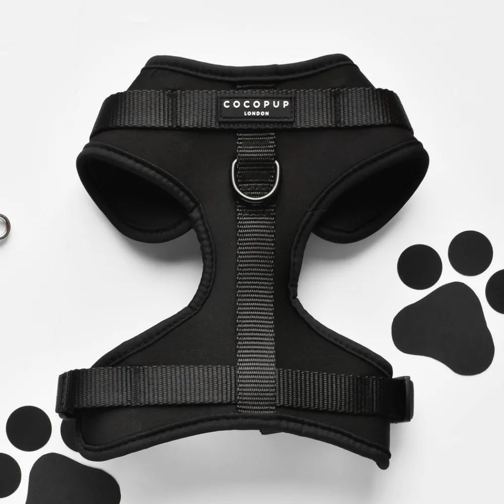 Cocopup Adjustable Neck Harnesses | Nakd D-Ring Harnesses-NAKD Adjustable Neck Harness - Liquorice