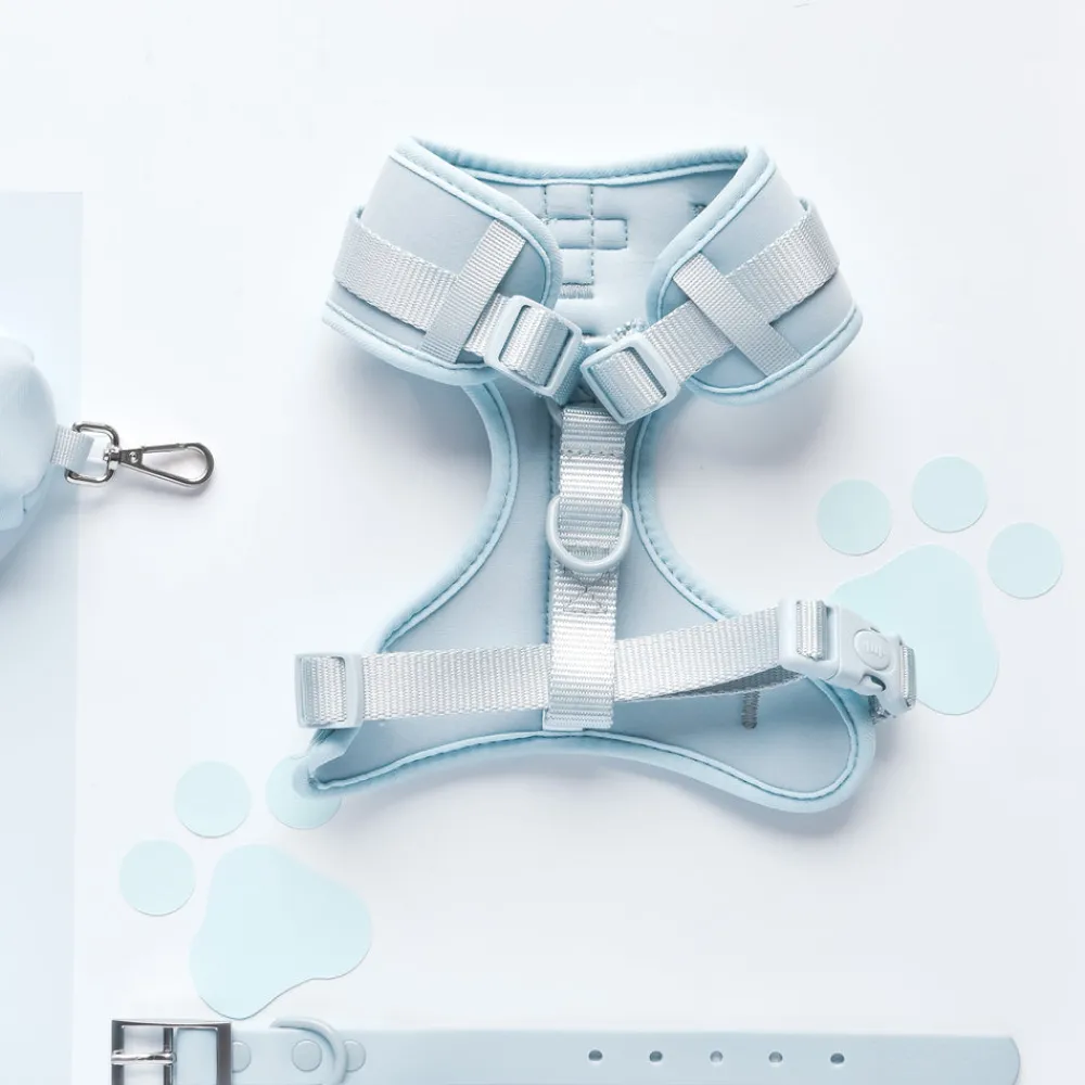 Cocopup Nakd D-Ring Harnesses | Nakd D-Ring Harness Bundles-NAKD Adjustable Neck Harness, Lead, Collar and Poop Bag Holder Bundle - Bubblegum
