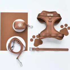 Cocopup Adjustable Neck Harnesses | Nakd D-Ring Harnesses-NAKD Adjustable Neck Harness - Brownie