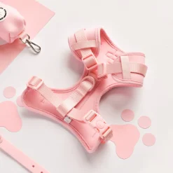 Cocopup Adjustable Neck Harnesses | Nakd D-Ring Harnesses-NAKD Adjustable Neck Harness - Candyfloss