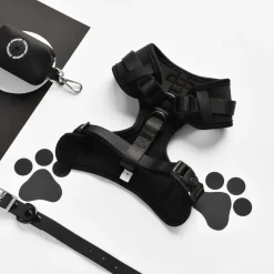 Cocopup Adjustable Neck Harnesses | Nakd D-Ring Harnesses-NAKD Adjustable Neck Harness - Liquorice