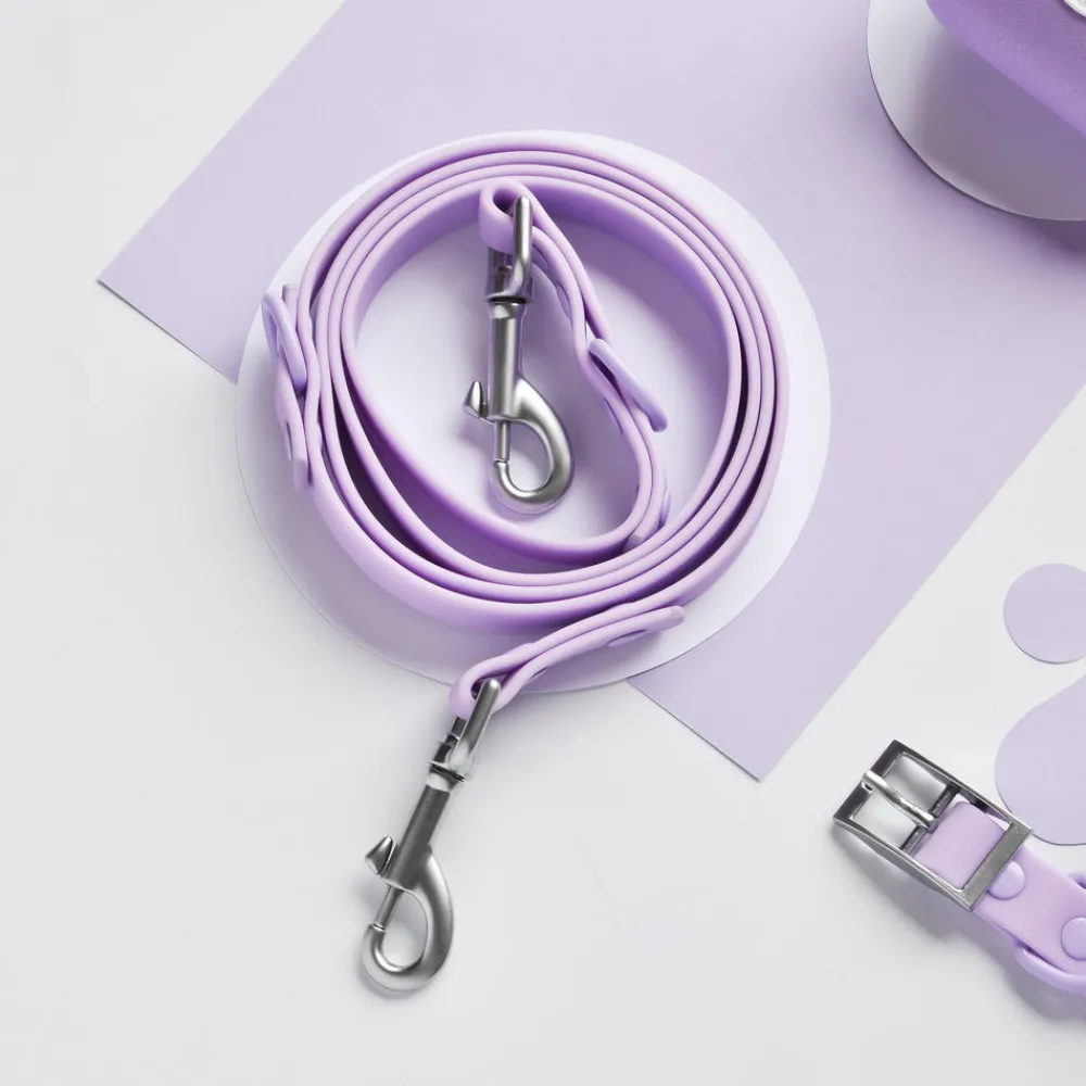 Cocopup Nakd D-Ring Harnesses | Nakd D-Ring Harness Bundles-NAKD Adjustable Neck Harness, Lead, Collar & Poop Bag Holder Bundle - Parma Violets