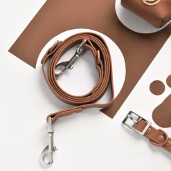 Cocopup Nakd D-Ring Harnesses | Nakd D-Ring Harness Bundles-NAKD Adjustable Neck Harness, Lead, Collar & Poop Bag Bundle - Brownie