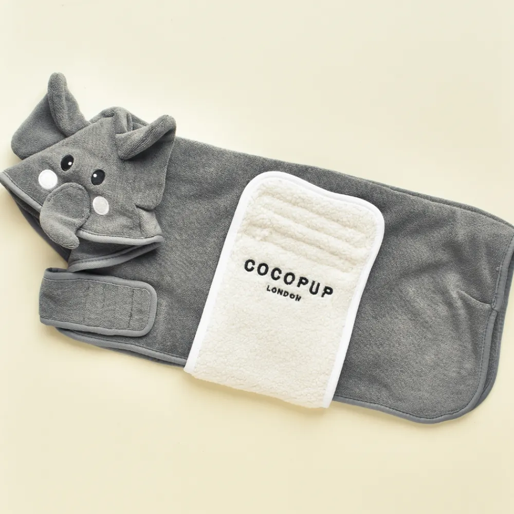 Cocopup Drying Robes ð§-Nelly the Elephant Drying Robe