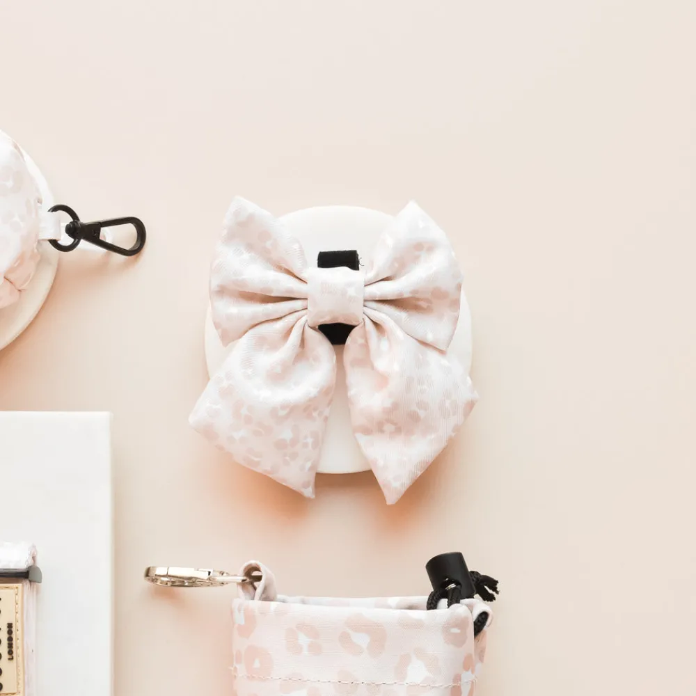 Cocopup Sailor Bow Ties-Nude Chic Leopard Sailor Bow Tie