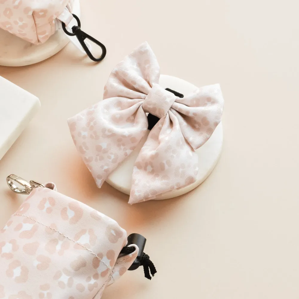 Cocopup Sailor Bow Ties-Nude Chic Leopard Sailor Bow Tie