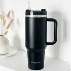 Cocopup Tumblers-Onyx Black Stainless Steel Tumbler - By Coconut Lane