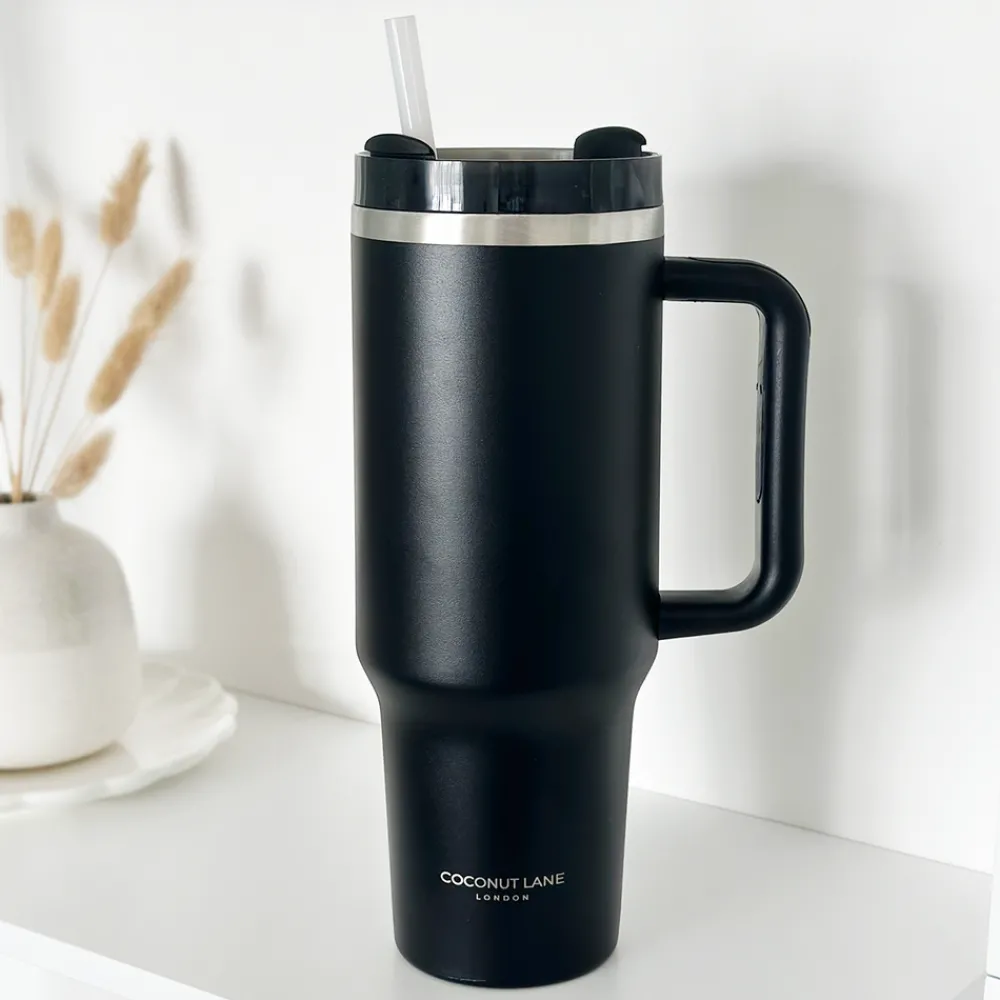 Cocopup Tumblers-Onyx Black Stainless Steel Tumbler - By Coconut Lane