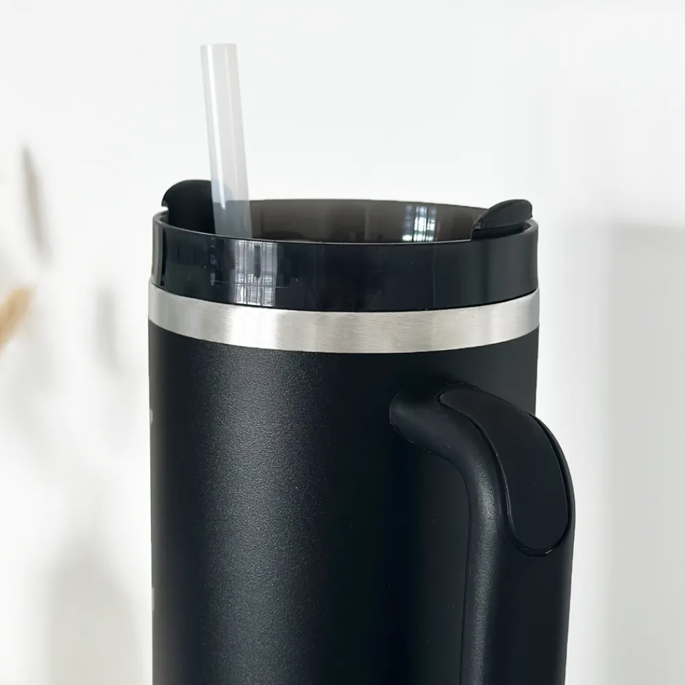 Cocopup Tumblers-Onyx Black Stainless Steel Tumbler - By Coconut Lane