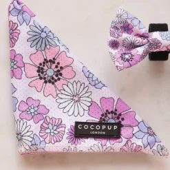 Cocopup Bandanas-Pastel Flowers Bandana