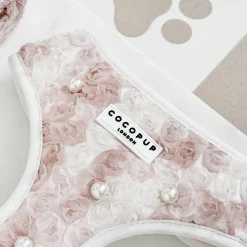 Cocopup Adjustable Harness Bundles | Special Occassion Harnesses ✨-Pearly Pup Adjustable Neck Harness, Lead & Collar Bundle