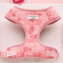 Cocopup Adjustable Neck Harnesses | Special Occassion Harnesses ✨-Peony Pup Adjustable Neck HARNESS