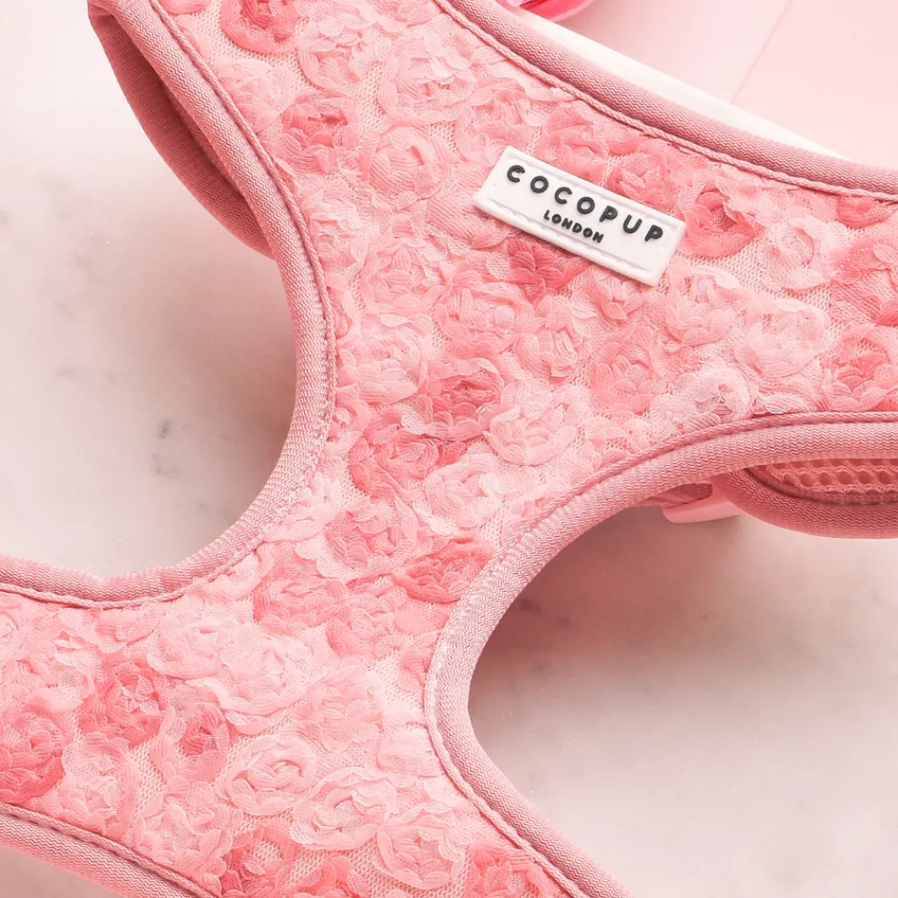 Cocopup Adjustable Neck Harnesses | Special Occassion Harnesses ✨-Peony Pup Adjustable Neck HARNESS
