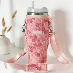 Cocopup Tumbler Carry Cases-Peony Pup Tumbler Carry Case by Coconut Lane