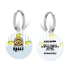 Cocopup Personalised Id Tags-Personalised Dog Cartoon ID Tag - Living La Vida Lemon