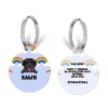 Cocopup Personalised Id Tags-Personalised Dog Cartoon ID Tag - Over the Rainbow
