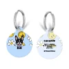 Cocopup Personalised Id Tags-Personalised Dog Cartoon ID Tag - Smiley Pawty Tent