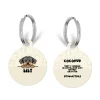 Cocopup Personalised Id Tags-Personalised Dog Cartoon ID Tag - Nude Chic Leopard