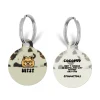 Cocopup Personalised Id Tags-Personalised Dog Cartoon ID Tag - Ivory Tort