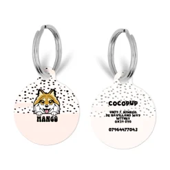 Cocopup Personalised Id Tags-Personalised Dog Cartoon ID Tag - Dalmatian