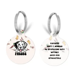 Cocopup Personalised Id Tags-Personalised Dog Cartoon ID Tag - Puddle Pup