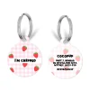 Cocopup Personalised Id Tags-Personalised Text ID Tag - Strawberry Picnic Pup