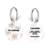 Cocopup Personalised Id Tags | Cat Id Tags-Personalised Text ID Tag - Daisy Gingham Rave