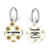 Cocopup Personalised Id Tags-Personalised Text ID Tag - Sunflowers