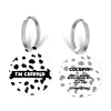 Cocopup Personalised Id Tags-Personalised Text ID Tag - Monochrome Spots