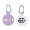 Cocopup Personalised Id Tags | Cat Id Tags-Personalised Text ID Tag - Purple