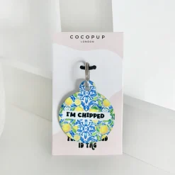 Cocopup Personalised Id Tags | Cat Id Tags-Personalised Text ID Tag - Amalfi Lemon