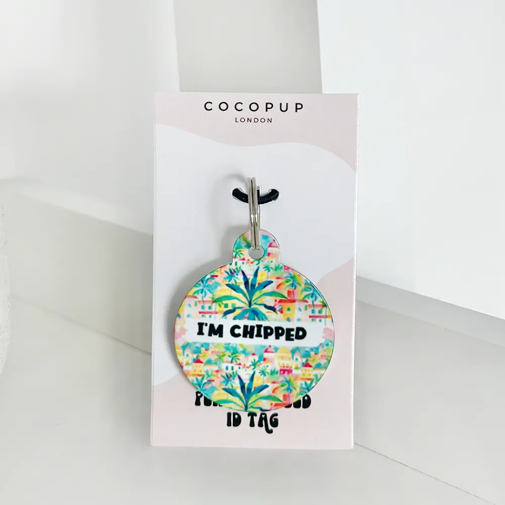 Cocopup Personalised Id Tags | Cat Id Tags-Personalised Text ID Tag - Portofino Pup