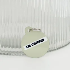 Cocopup Personalised Id Tags-Personalised Text ID Tag - Nude