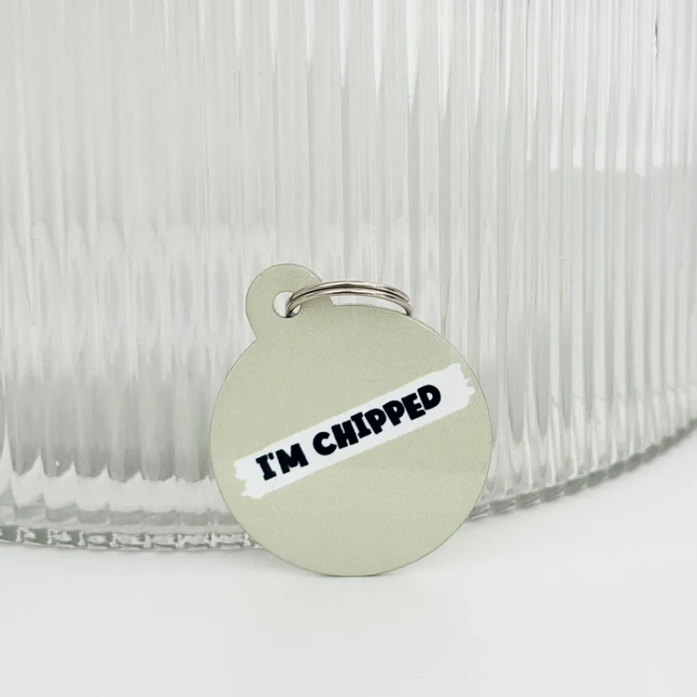 Cocopup Personalised Id Tags-Personalised Text ID Tag - Nude