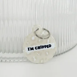Cocopup Personalised Id Tags | Cat Id Tags-Personalised Text ID Tag - Nude Chic Leopard
