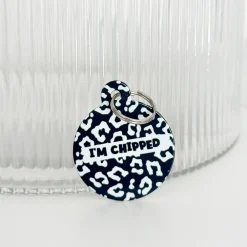 Cocopup Personalised Id Tags-Personalised Text ID Tag - Black Leopard