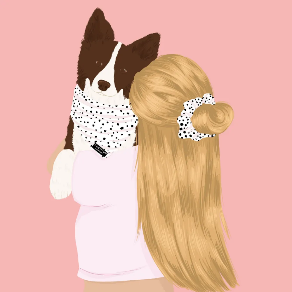 Cocopup Bandanas-Pink Dalmatian Bandana