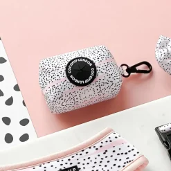 Cocopup Poop Bag Holders | Poop Bag Holders-Pink Dalmatian Poop Bag Holder