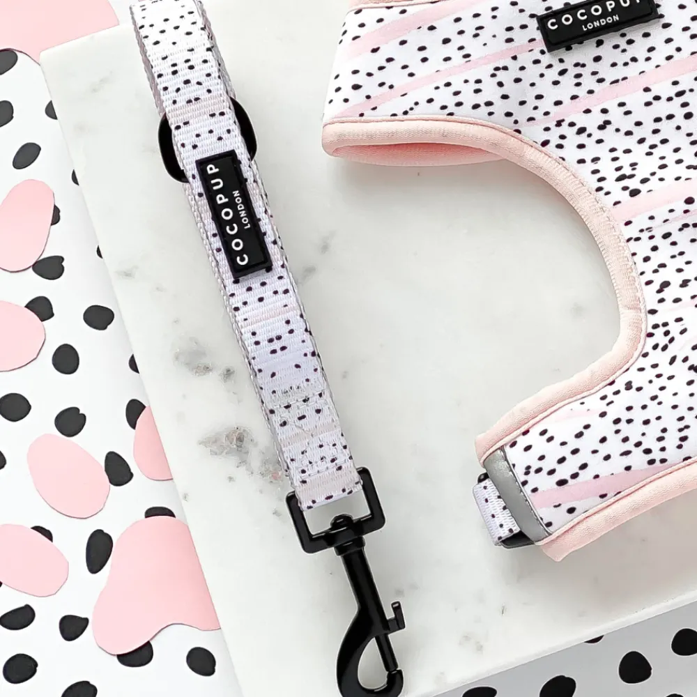 Cocopup Puppy Lead & Collar Sets | Puppy Leads & Collars-Pink Dalmatian Puppy Lead & Collar Set