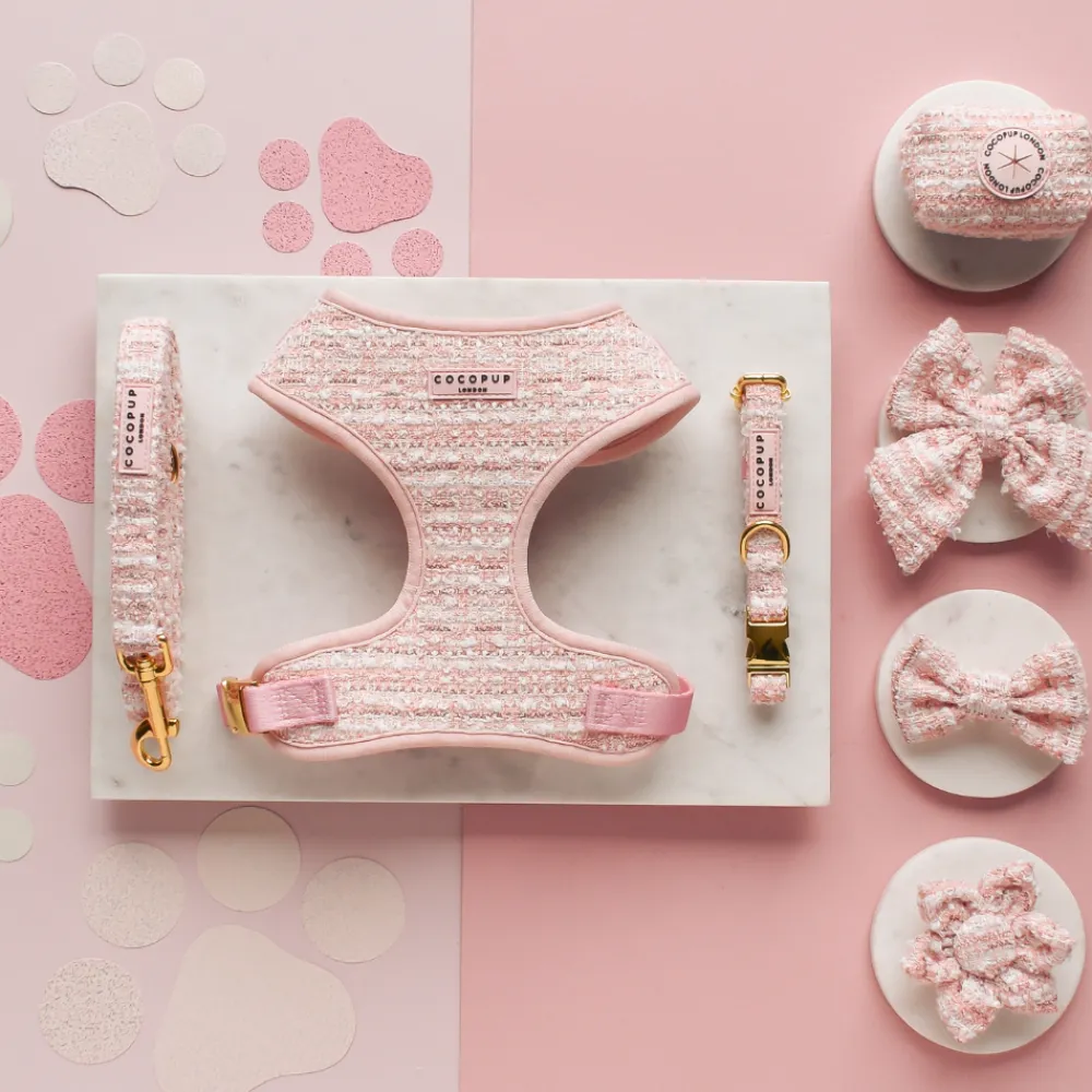 Cocopup Bow Ties-Pink Textured Tweed Bow Tie