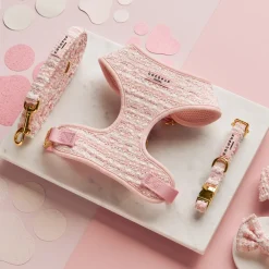 Cocopup Collars-Pink Textured Tweed COLLAR