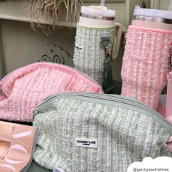 Cocopup Magic Lifestyle Pouch-Pink Textured Tweed Magic Lifestyle Pouch - By Coconut Lane