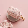 Cocopup Poop Bag Holders | Poop Bag Holders-Pink Textured Tweed Poop Bag Holder