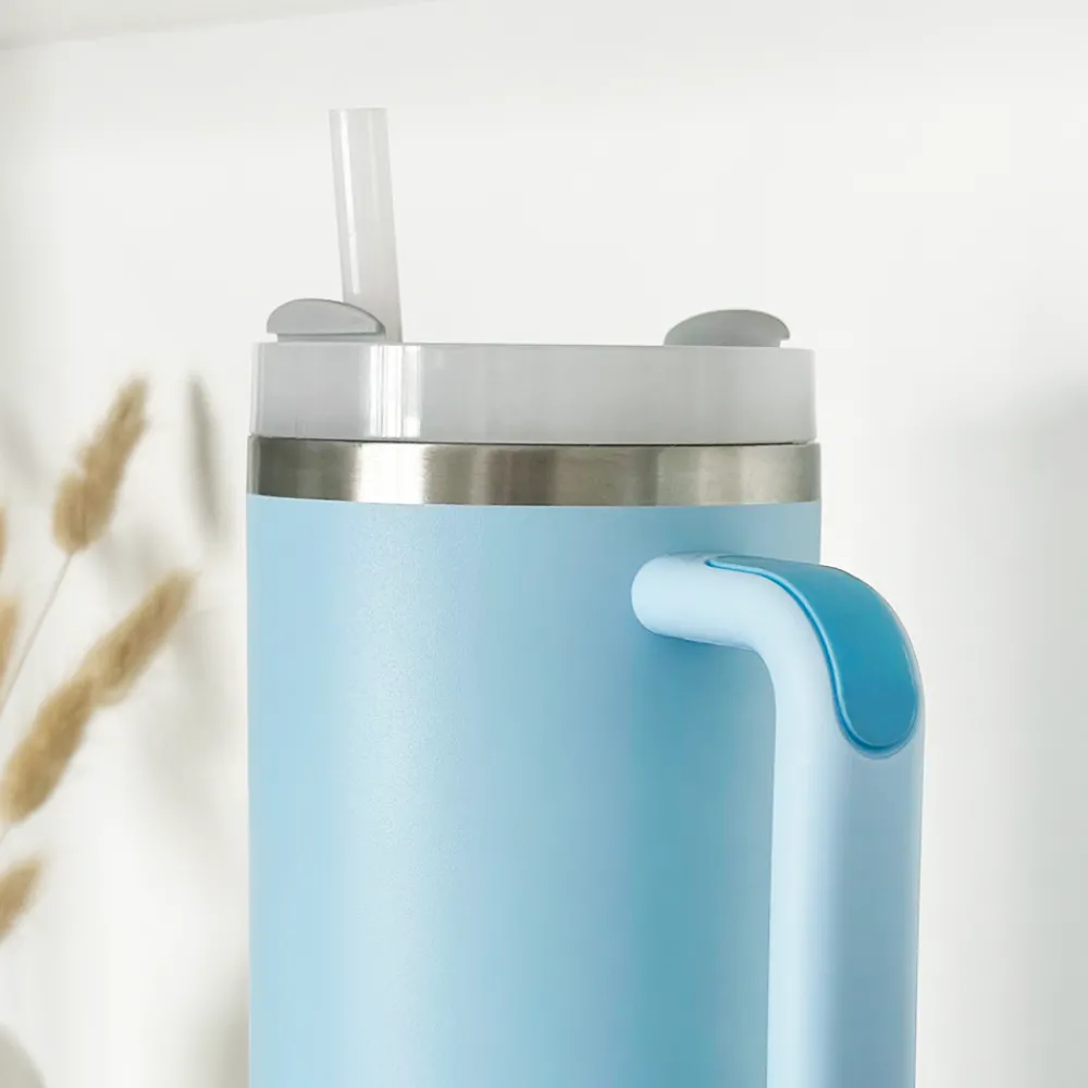 Cocopup Tumblers-Powder Blue Stainless Steel Tumbler - By Coconut Lane