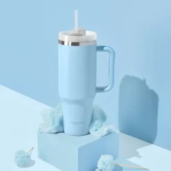 Cocopup Tumblers-Powder Blue Stainless Steel Tumbler - By Coconut Lane