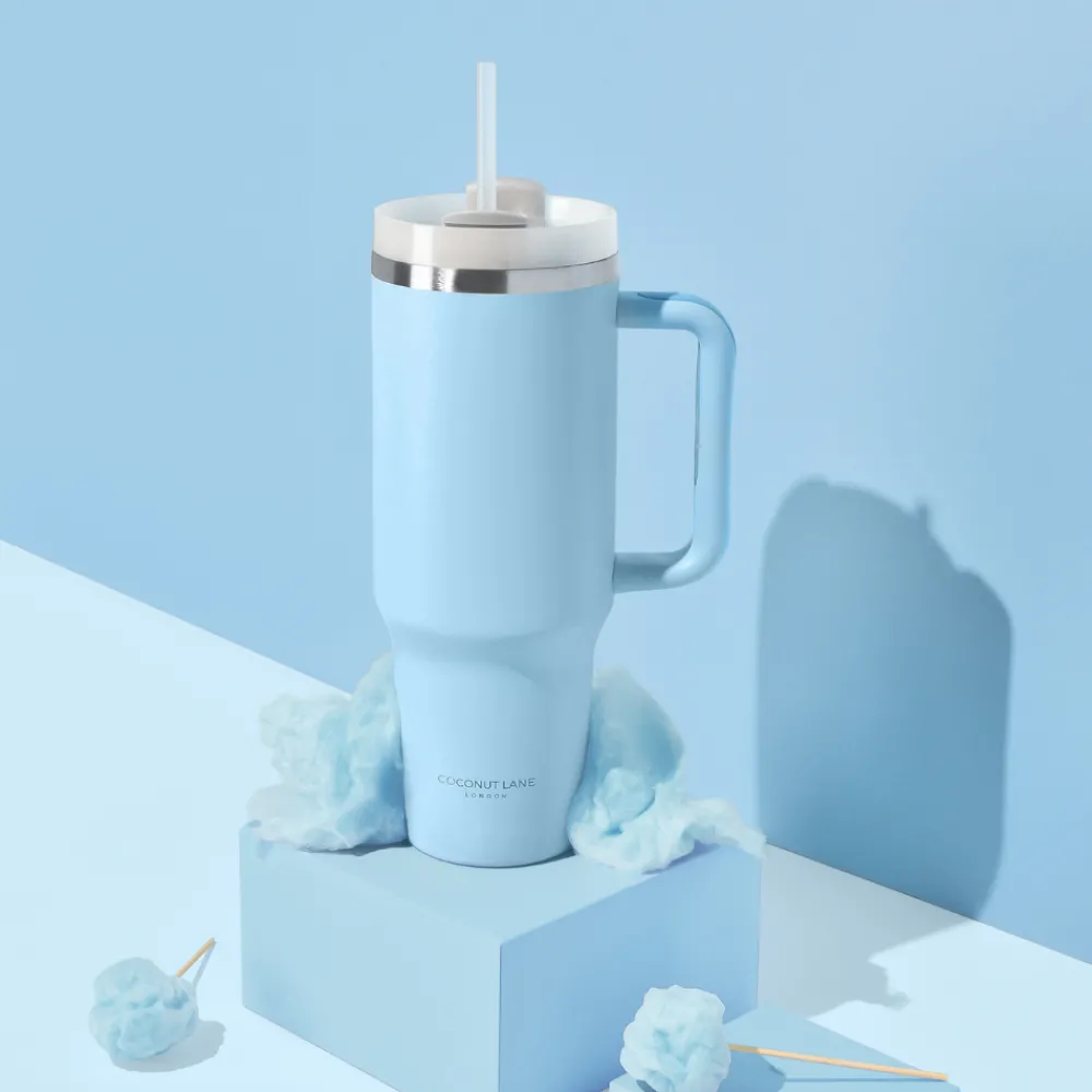 Cocopup Tumblers-Powder Blue Stainless Steel Tumbler - By Coconut Lane