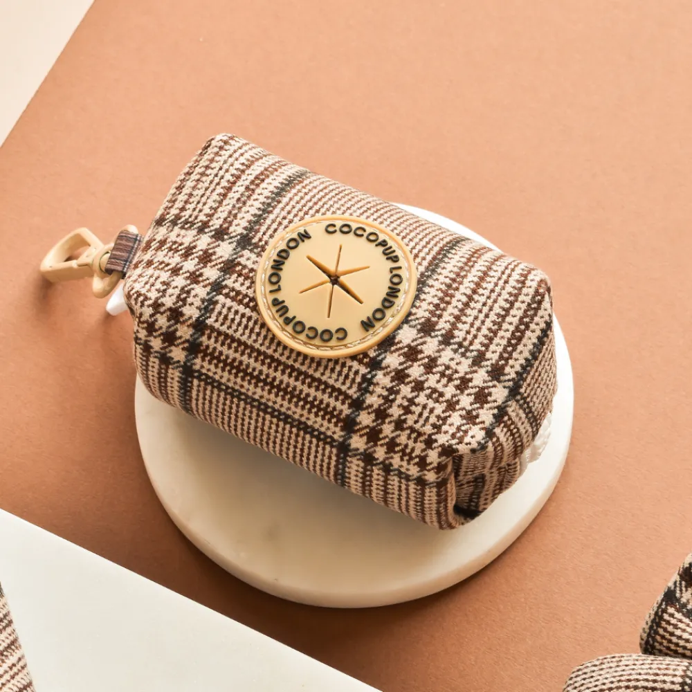 Cocopup Poop Bag Holders | Poop Bag Holders-Pup Plaid Poop Bag Holder